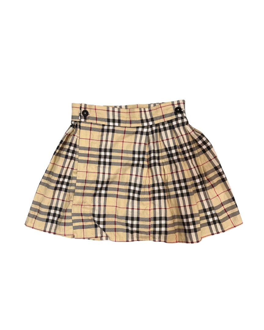 Plaid Pleated Wrap Skirt (Category: Skirts) located in Quezon City. Submitted by foundmode (Listing ID 1446853867, Image 2). Description: -Waist: 26” Length 16” -100% cotton -Handcrafted, inspired by Burberry .