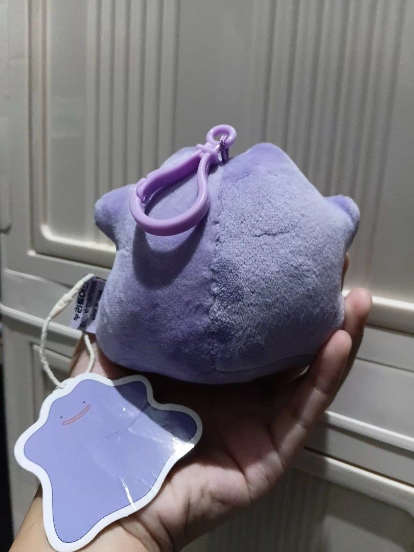 Pokemon Ditto Plush Toy Keychain (Category: Plushies & Soft Toys) located in Mataasnakahoy. Submitted by .wisecat. (Listing ID 1446833947, Image 2). Description: 📌Batangas - Cute purple Ditto plush toy - Features a keychain clip, perfect for bags or keys - Still has the original tag attached - Ideal gift for any Pokemon fan! pm for more details and fast transaction^^.