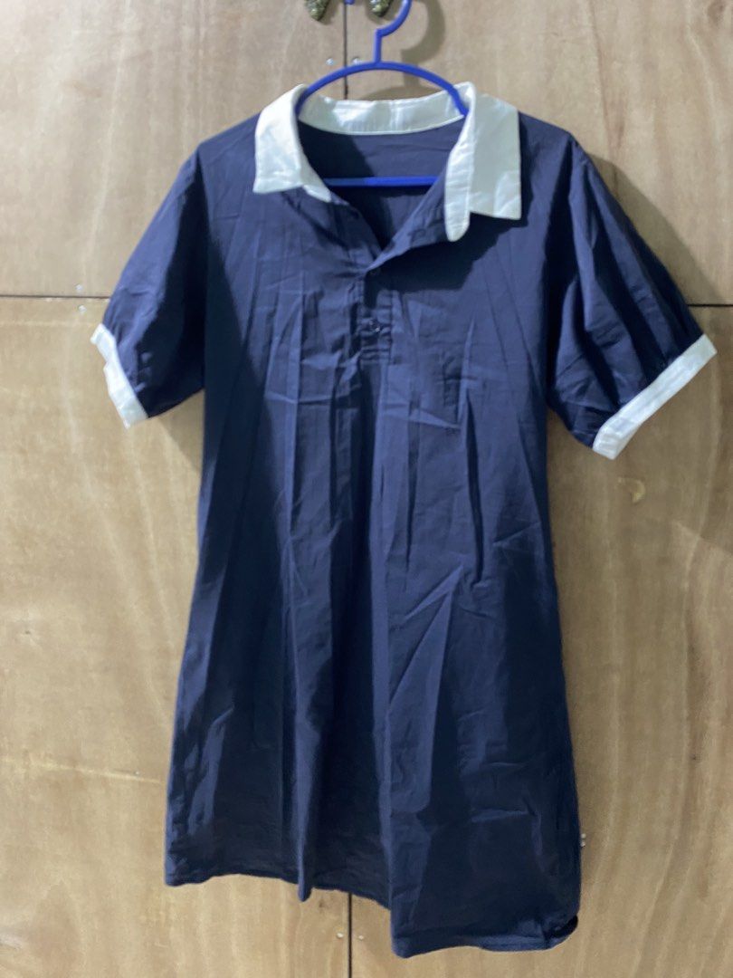 Polo Dress (Category: Dresses) located in Paranaque City. Submitted by mitty.storm (Listing ID 1446783337, Image 2). Description: Dark blue Medium to Large .
