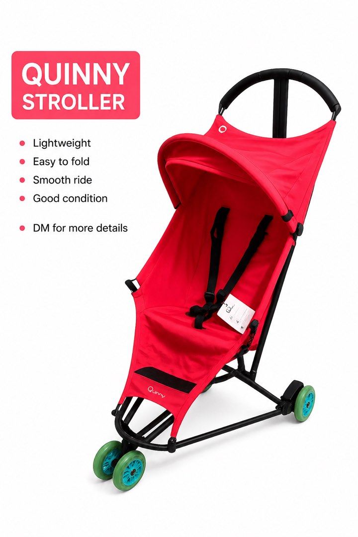 Quinny Red Stroller (Category: Strollers) located in Manila. Submitted by laishoppinghere (Listing ID 1446772980, Image 1). Description: .