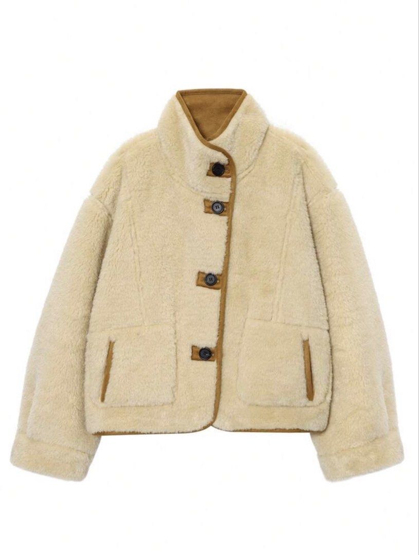 Zara dupe Reversible Suede Fleece Shearling Winter Jacket (Category: Coats, Jackets and Outerwear) located in Manila. Submitted by tierramodaph (Listing ID 1446756593, Image 3). Description: .