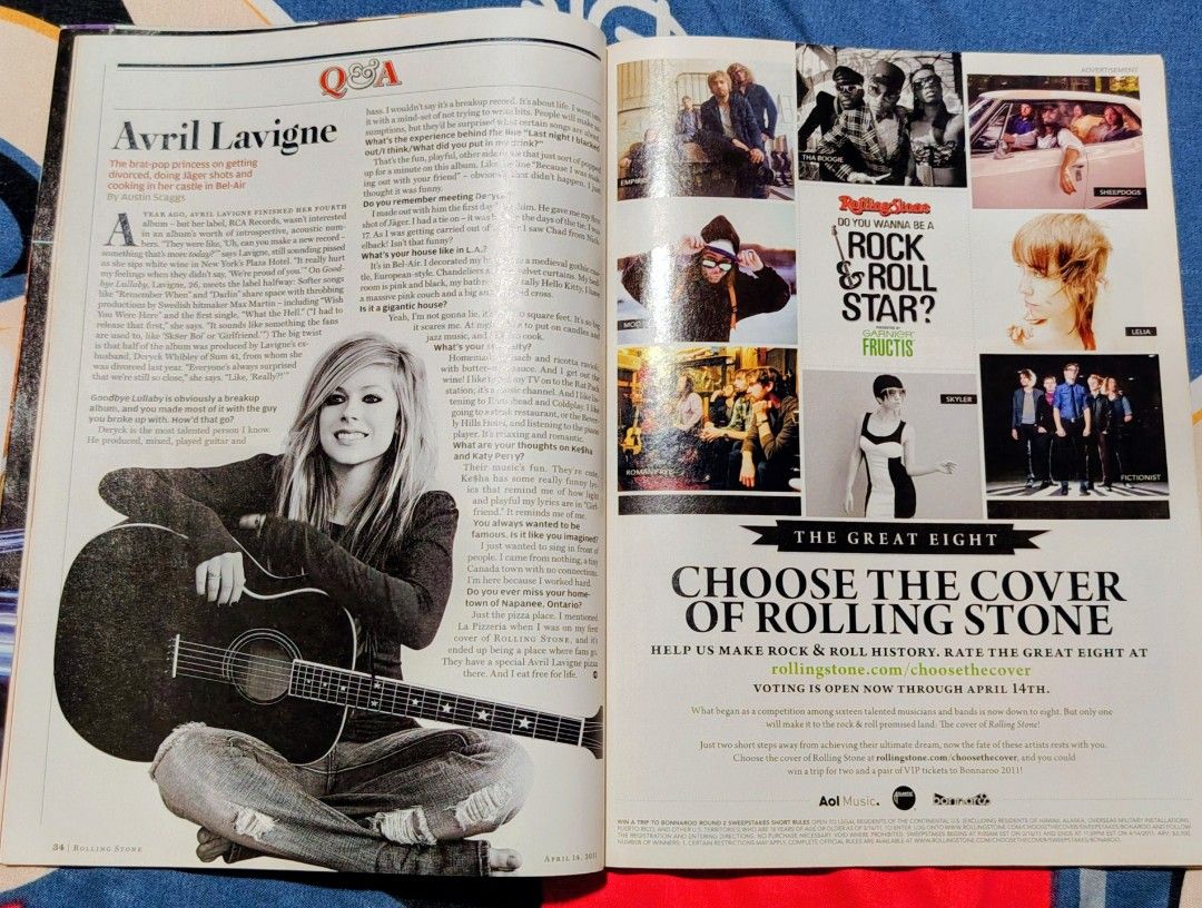 Rihanna Rolling Stone Magazine Cover (Category: Magazines) located in Batangas. Submitted by nickiperry12 (Listing ID 1446862790, Image 3). Description: Cover looks brand new because it has plastic cover. Story unveils about Rihanna. Has articles about Avril Lavigne, Britney Spears, amd other artist too..