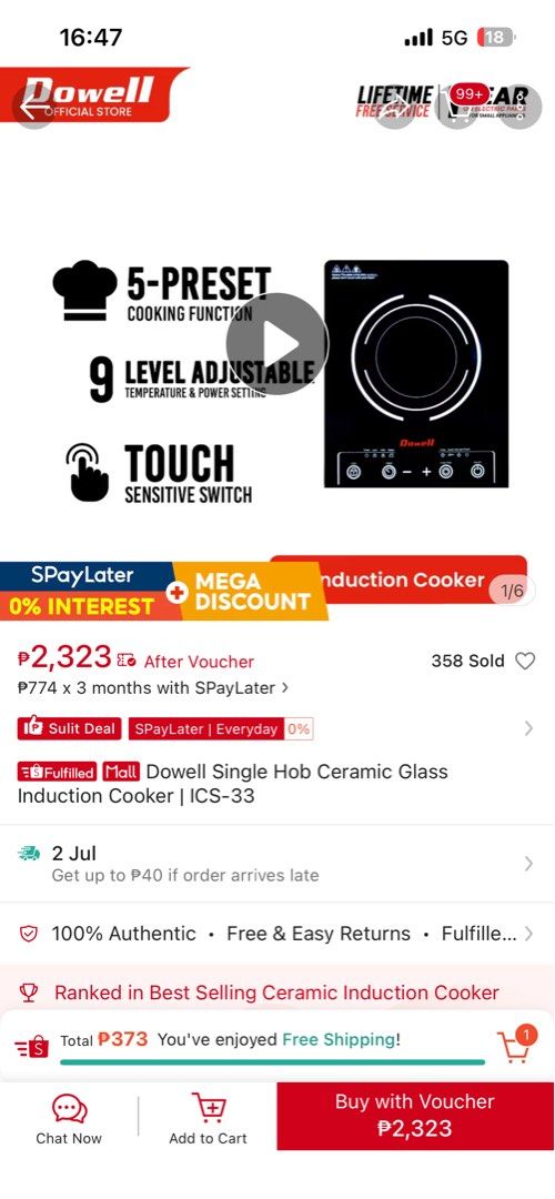 RUSH TAKE ALL ‼️ Induction Cooker with Pan (masflex) (Category: Cookware & Accessories) located in Caloocan City. Submitted by cryptcrys (Listing ID 1446811894, Image 2). Description: TAKE ALL ‼️ lady owned Induction cooker with matching induction pan included! induction cooker requires a specialized induction-compatible pan para gumana unless mabubutas lang yung pan mo na mura. Good thing, this pan is the perfect fit and talagang quality. ✅ Only