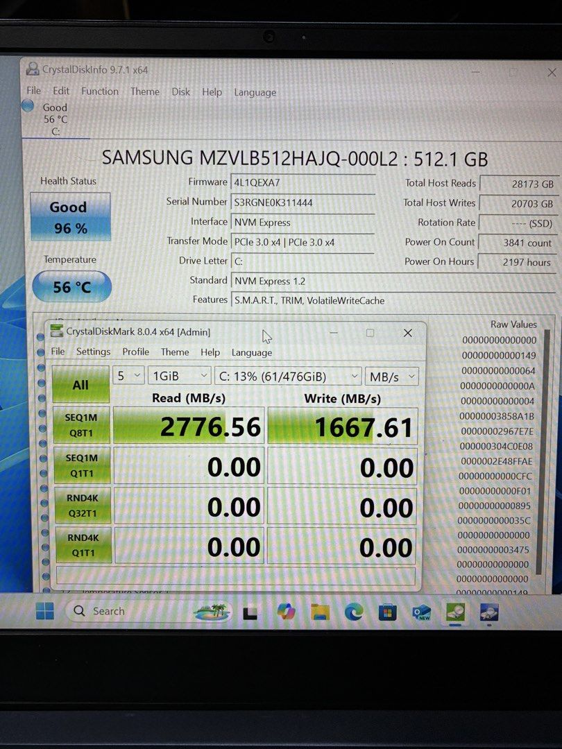 Samsung 512GB NVMe SSD Drive496674857152030721