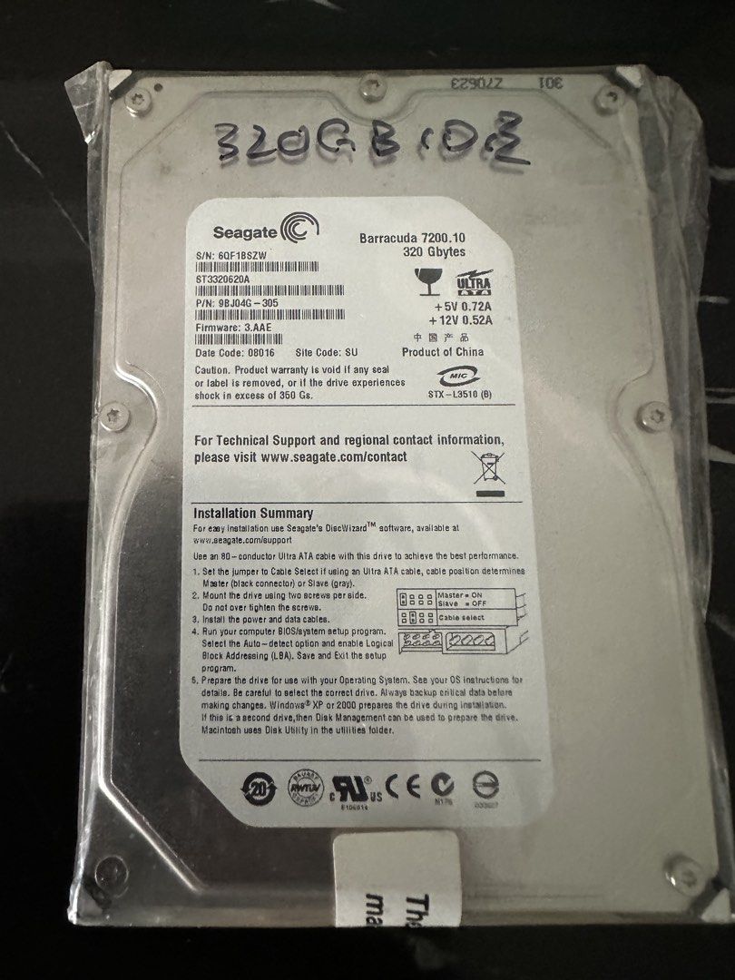 Seagate Barracuda 7200.10 320GB Hard Drive
