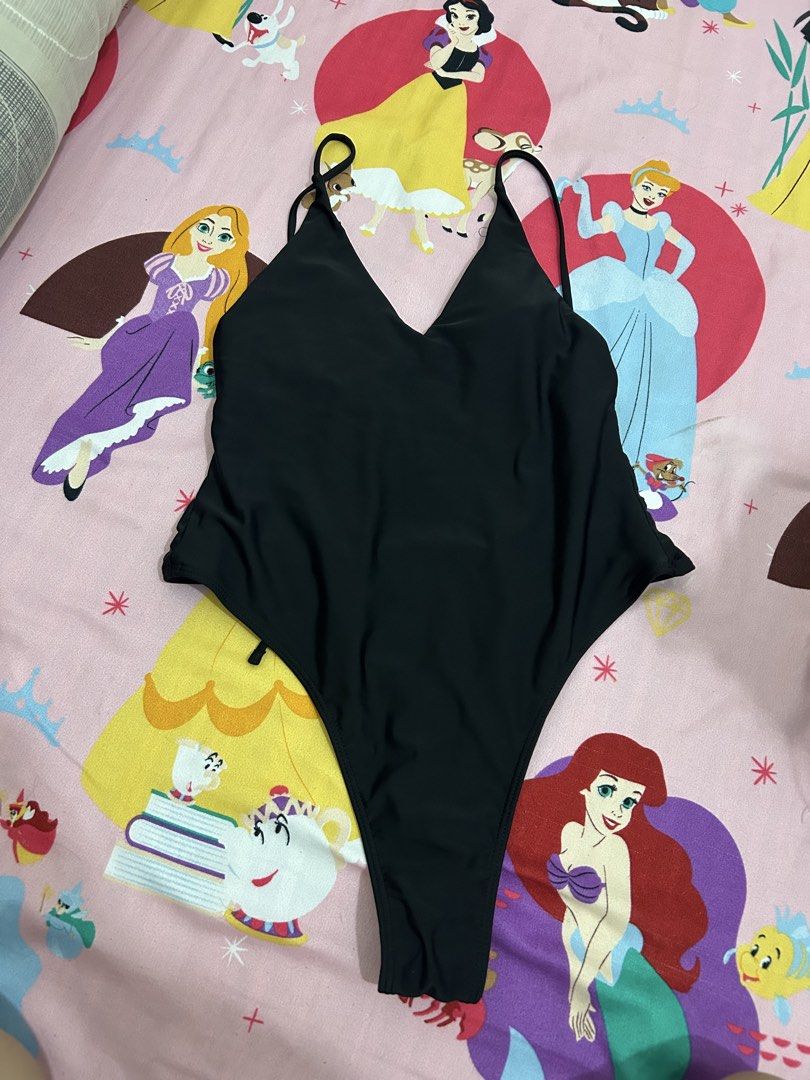 Shein Black sexy one piece size large (Category: Bikinis & Swimsuits) located in Angeles City. Submitted by TheAuthenticcorner2018 (Listing ID 1446800278, Image 1). Description: -like new condition -with padding -no flaws.