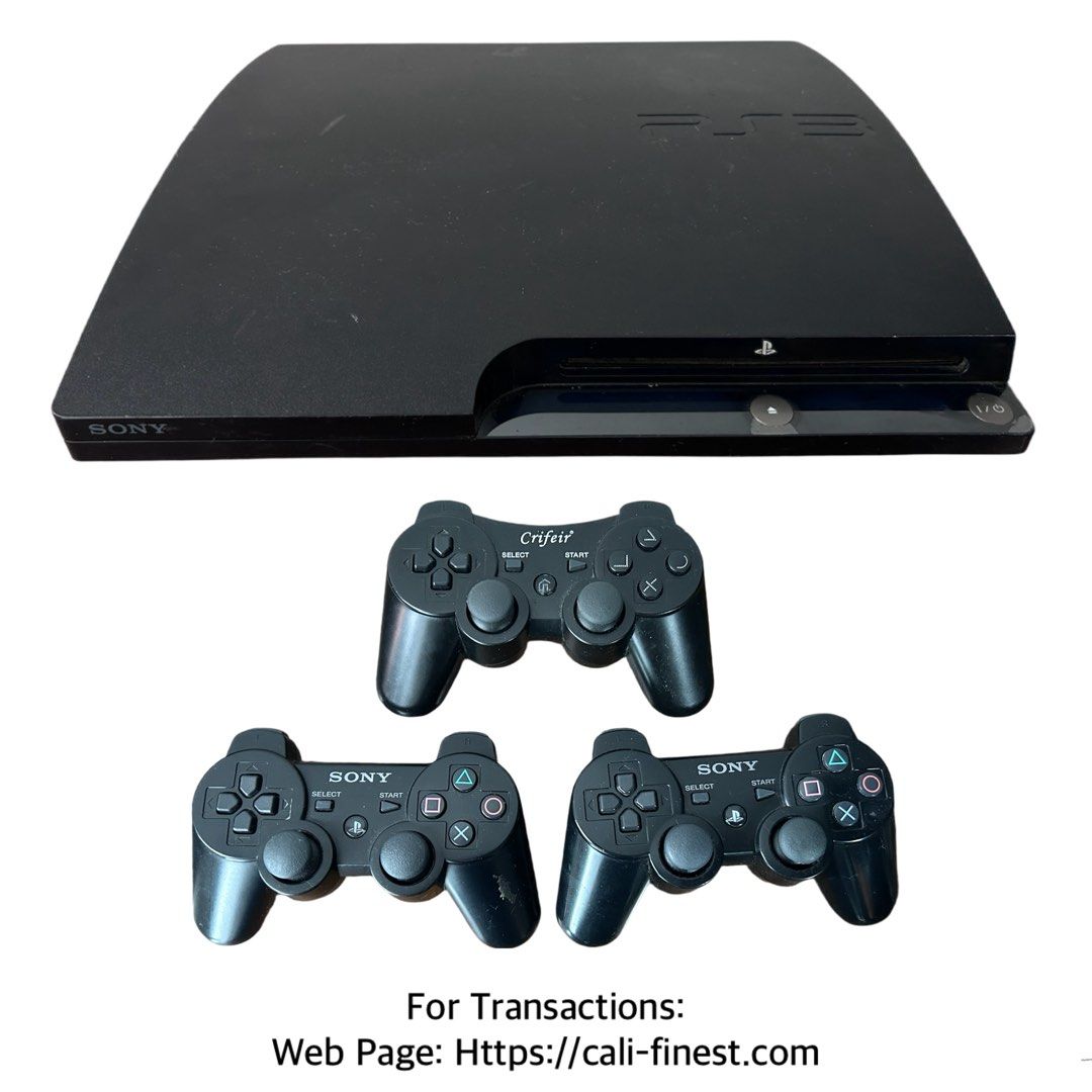 Sony Playstation 3 CECH 2001B Slim (Category: PlayStation) located in Pasig City. Submitted by califinestcollectibles (Listing ID 1446779327, Image 1). Description: Sony Playstation 3 CECH 2001B Slim EL#768 No Box Issue: Scratches 110V Inclusions: •Unit •3pcs PS3 Controller •HDMI Original/Authentic From USA Pick Up at One Oasis condominium ortigas extension pasig city Or Delivery via Lalamove,Jnt, LBC cod/cop JNT (payment first basis,gcash) THANK