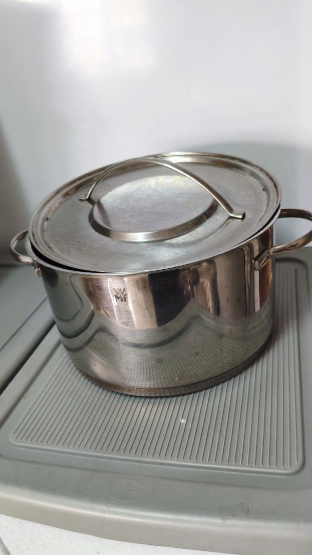 WMF Stainless Steel Stock Pot with Lid For Sale