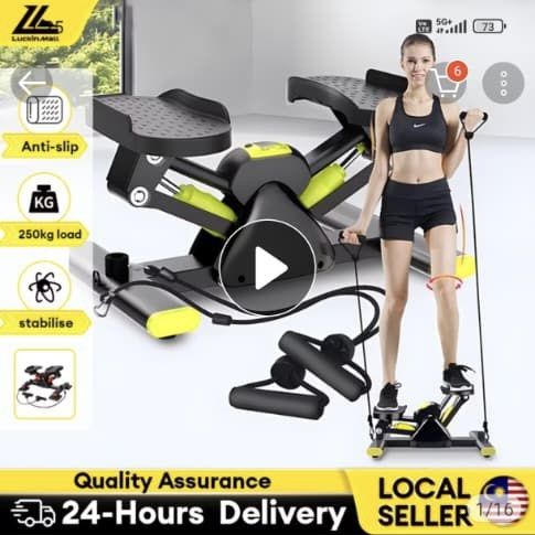 Stepper Exercise Machine (Category: Cardio & Fitness Machines) located in Kuala Lumpur. Submitted by faraaahdiela (Listing ID 1446845388, Image 1). Description: ❗️Bought this years but rarely use because i dont have time ❗️ Look good as new ❗️Self pickup at Gombak .