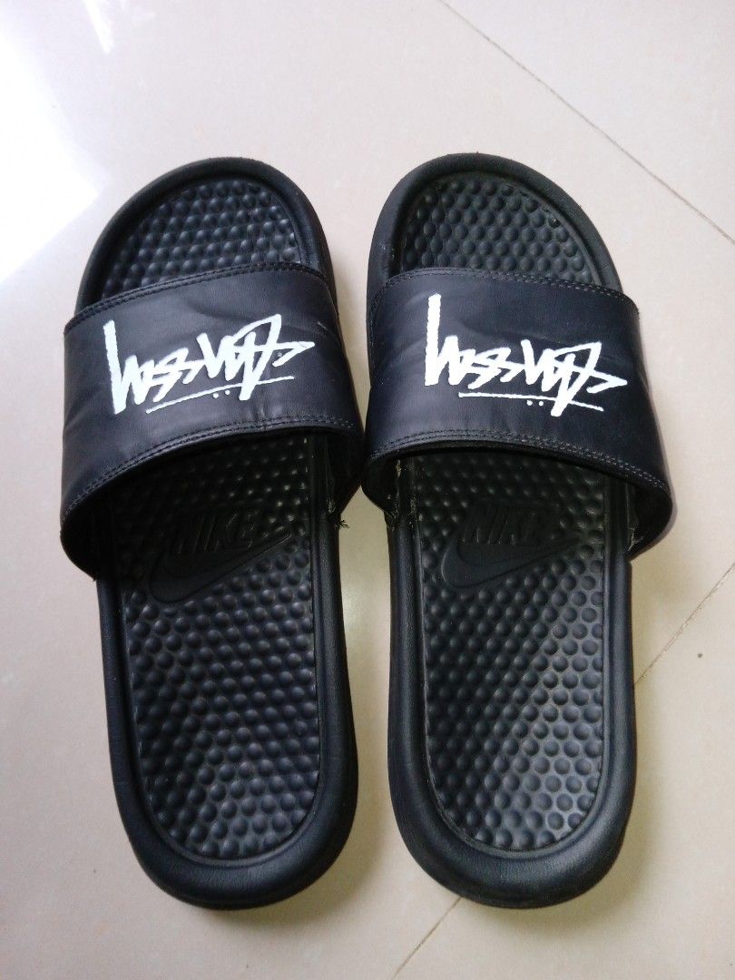 Stussy x nike benassi (Category: Slippers & Slides) located in Akbar. Submitted by bethlehema07352 (Listing ID 1446730079, Image 2). Description: .
