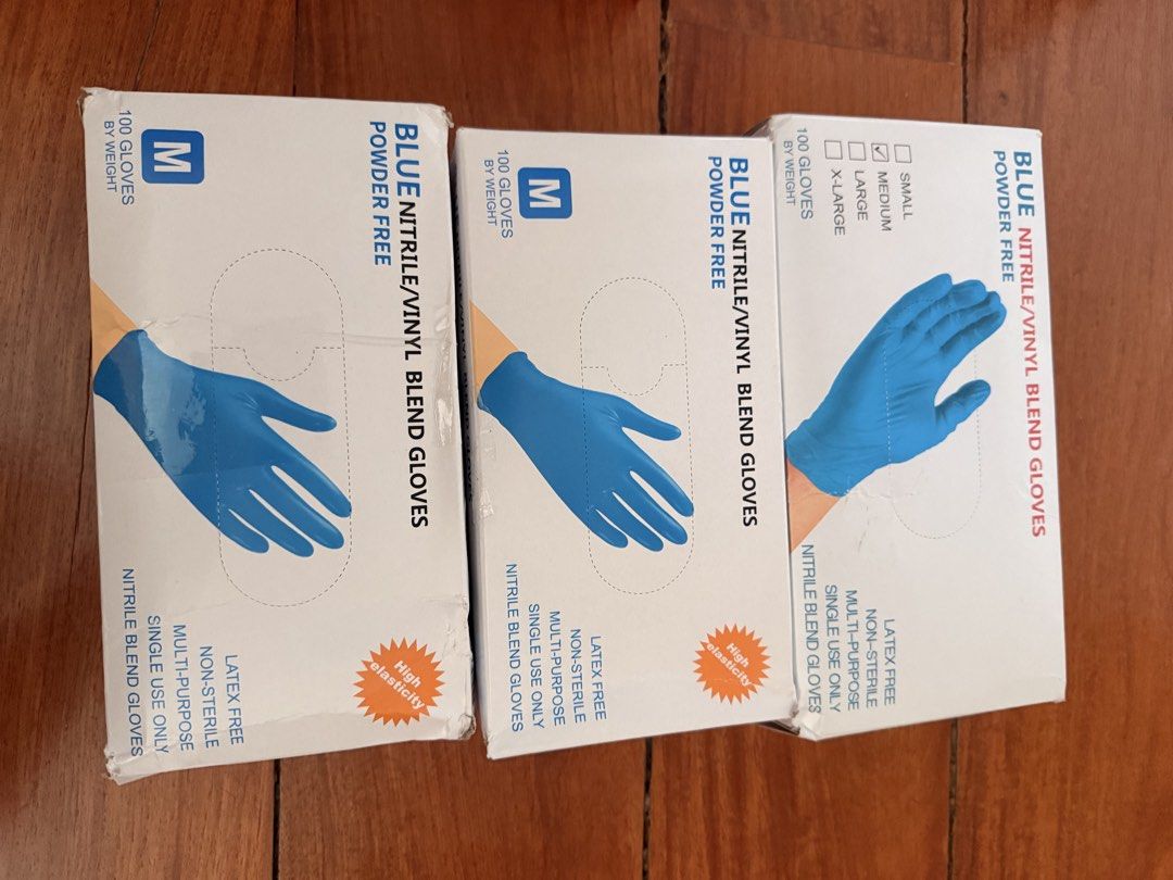 Surgical Gloves (Category: Medical Supplies & Tools) located in Marikina City. Submitted by ninscan (Listing ID 1446909754, Image 1). Description: Brand New Blue Surgical Gloves Selling for ₱100 per box, retail is ₱200 per box Get all 3 boxes for ₱300.