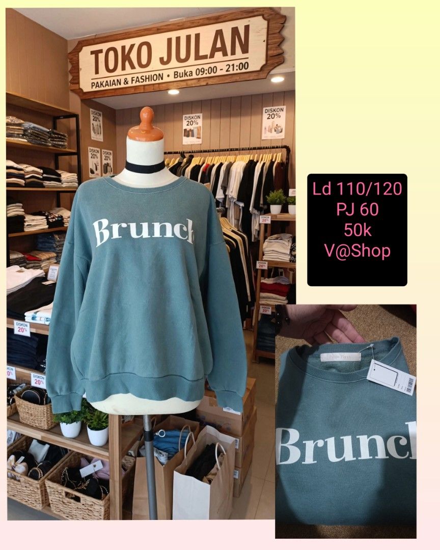 Sweater (Kategori: Atasan) berada di Bandung. Dikirim oleh tsabitha.com. (ID iklan 1446903036, Gambar 3). Deskripsi: keterangan ada di foto.