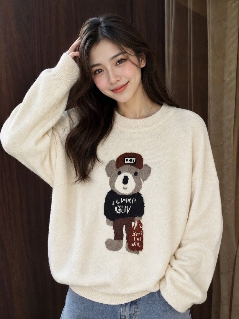 Sweater rajut bangkok (Kategori: Atasan) berada di Bandung. Dikirim oleh thrift_by_dee (ID iklan 1446688760, Gambar 1). Deskripsi: sweater rajut bear import bangkok ld 110 mulus jrg dipakai.