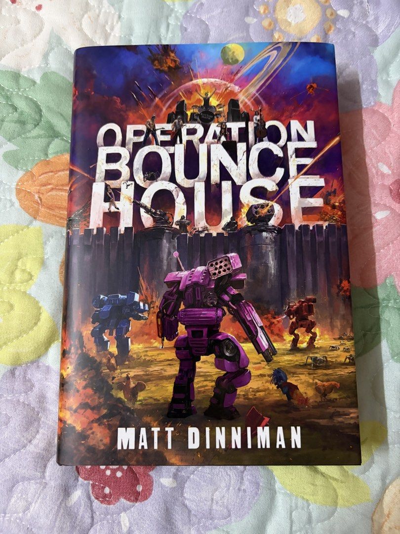 The Broken Binding - Operation Bounce House by Matt Dinniman (Category: Storybooks) located in Kuala Lumpur. Submitted by ana516718 (Listing ID 1446885197, Image 1). Description: - Operation Bounce House by Matt Dinniman - The Broken Binding Exclusive/Limited Edition - Vibrant and detailed cover art - The Broken Binding box.