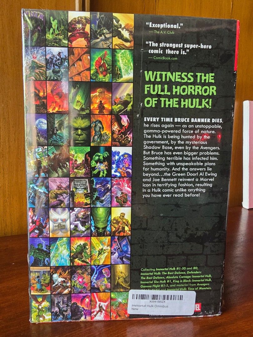 The Immortal Hulk Omnibus Marvel Comics (Category: Comics & Manga) located in Quezon City. Submitted by winmadtrading (Listing ID 1446886841, Image 2). Description: Brand New, Still Sealed. MoP Gcash or BDO online. Buyer shoulders shipping..