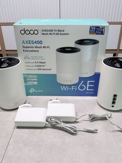 TP-Link Deco AXE5400 Mesh Wi-Fi 6E Whole-Home Coverage