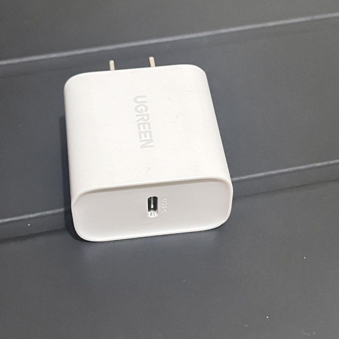 UGREEN 20W PD Fast Charging Power Adapter USB-C (Category: Chargers & Cables) located in Quezon City. Submitted by prhpsnwt (Listing ID 1446736272, Image 2). Description: - UGREEN 20W PD Fast Charging Power Adapter - USB-C Output - Supports Qualcomm Quick Charge 4.0 - Good for iPhone, iPad, Samsung, Pixel. rfs: upgraded to higher watts adapter.