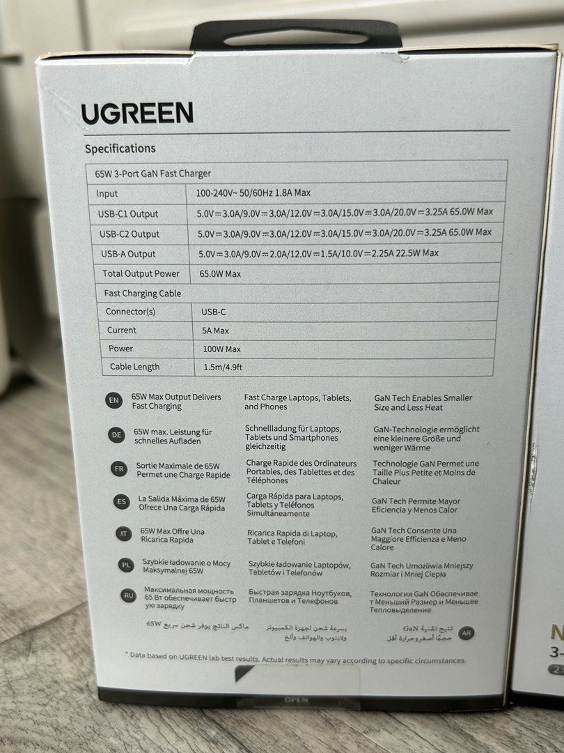 UGREEN NEXODE PRO 3 PORT FAST CHARGER (Category: Chargers) located in Manila. Submitted by _snapnsell (Listing ID 1446760349, Image 2). Description: .