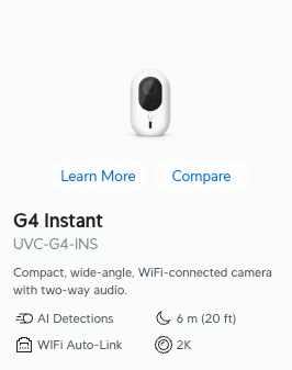 Unifi G4 Instant