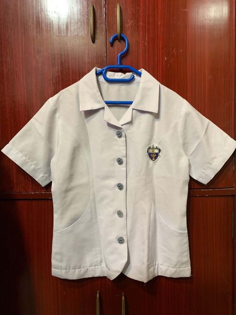UST Medtech FOP Type A Uniform (Category: Sets or Coordinates) located in Manila. Submitted by shelfstory (Listing ID 1446843677, Image 1). Description: - PHP 400 per set (Blouse and Skirt) - 3 SETS AVAILABLE (1,100 IF TAKE ALL) - UST FOP (Medtech / Pharma) Type A Uniform - Good condition - Not from the original supplier of UST Uniform > fabric is thicker > same pockets for the blouse while the skirt also has 2 pockets left and right > same size 