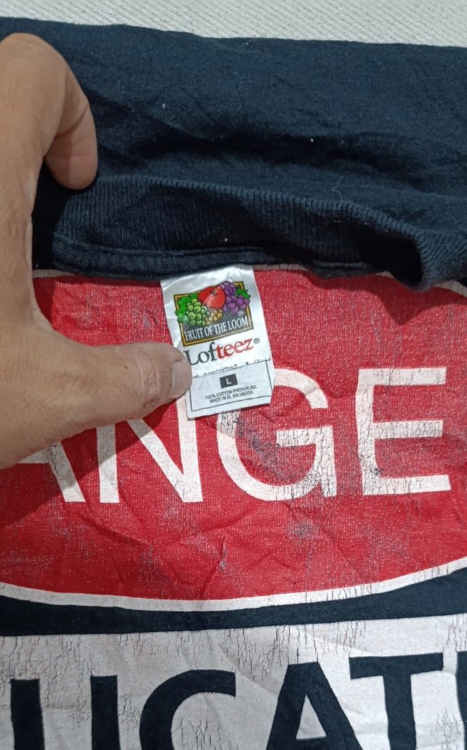 VINTAGE FOTL ©1995 (Category: Tshirts & Polo Shirts ) located in General Santos City (Dadiangas). Submitted by k.vin__stuff (Listing ID 1446824297, Image 3). Description: VINTAGE FOTL Lofteez dated: 1995 frontline gear size: Large width:21"| length:29" issue: crack print color rate: 9/10.