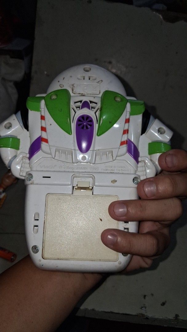 Vtech Buzz Lightyear Learning Toy Keyboard (Category: Educational & Learning Toys) located in Manila. Submitted by marcas022798212 (Listing ID 1446743650, Image 2). Description: - Vtech Buzz Lightyear learning toy - Interactive keyboard and screen - Teaches letters and numbers - Shows some signs of wear, fully functional - Batteries not included.