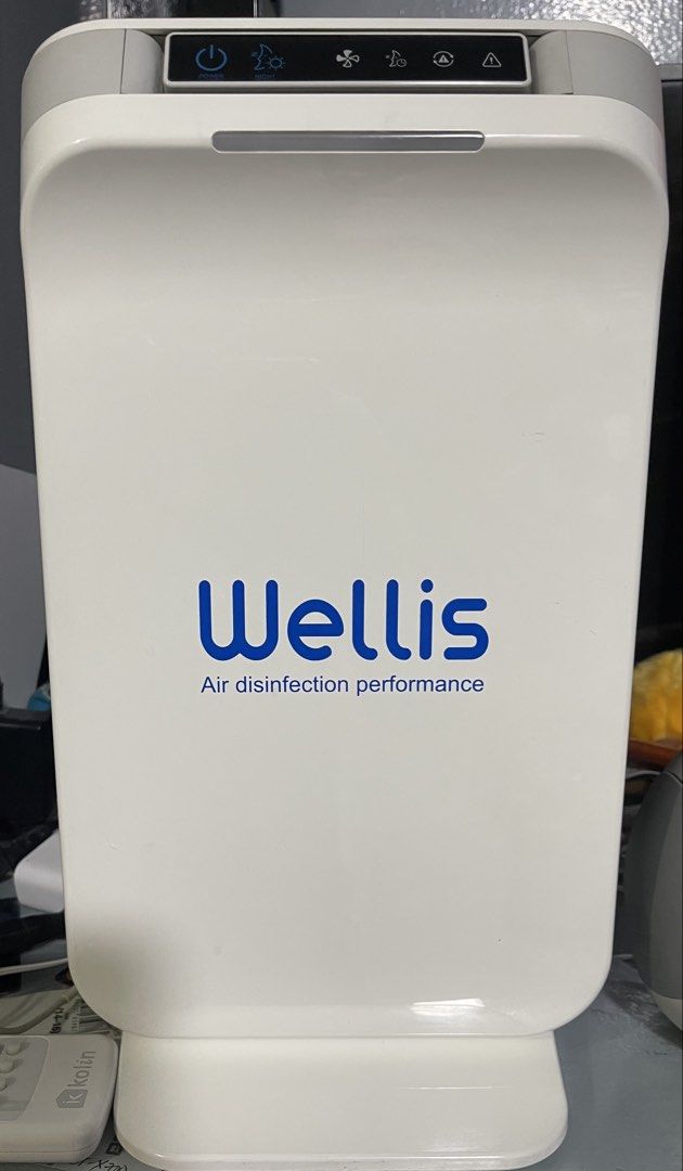 Wellis Air Disinfection Performance Air Purifier (Category: Air Purifiers & Dehumidifiers) located in Quezon City. Submitted by pjr15 (Listing ID 1446830751, Image 1). Description: Wellis Air Purifier - In very good condition - RFS: upgrading to a bigger room space and buying a larger size purifier -No dents/ defects -working well and used only for a year. - Helps with air disinfection - Stylish white and grey design - Convenient top control pane