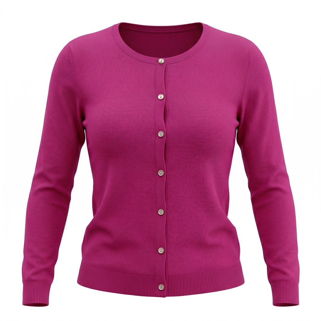 Women's Pink Button-Up Cardigan (Category: Coats, Jackets and Outerwear) located in Pasig City. Submitted by p_r23 (Listing ID 1446802274, Image 1). Description: - Classic pink cardigan - Round neckline - Button-up front - Long sleeves with ribbed cuffs - Ribbed hem - Versatile for casual or dressed-up looks.