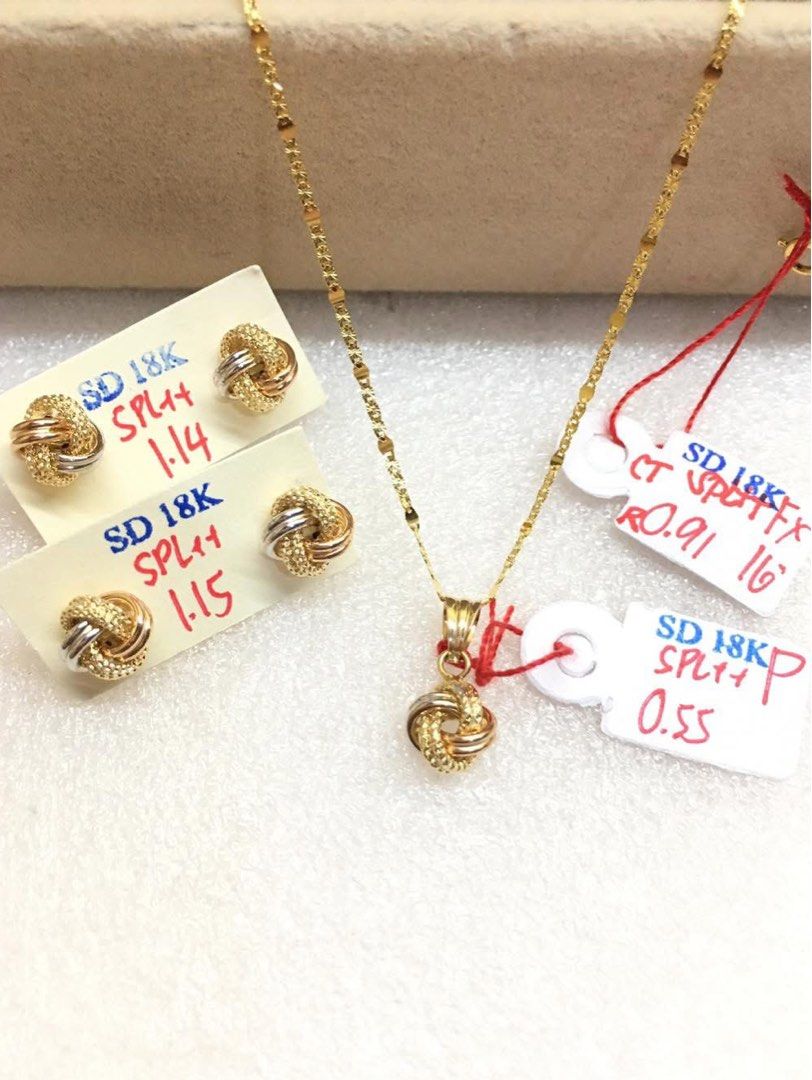 18k Saudi gold Tri color SET (Category: Necklaces) located in Manila. Submitted by reenacedric (Listing ID 1441787133, Image 1). Description: .
