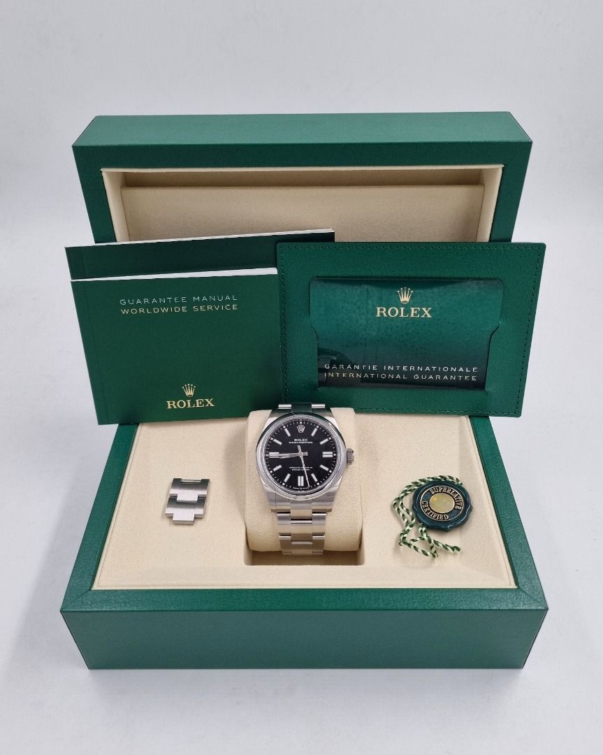 2026 ROLEX OYSTER PERPETUAL 41 (Category: Luxury Watches) located in Mandaluyong City. Submitted by tjl05 (Listing ID 1441787302, Image 3). Description: Oyster Perpetual 41 Black (New Black Dial) Ref. 134300 Brand New 2026 Full set 540k only.