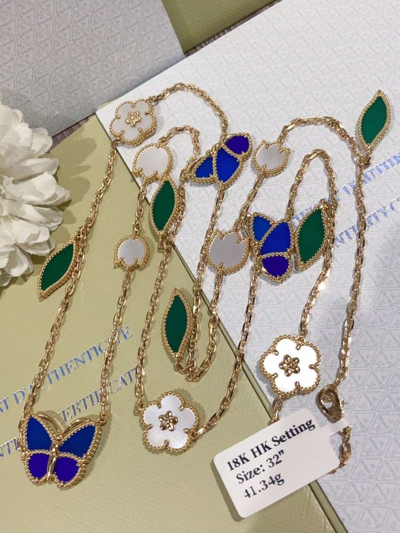32" vca summer spring collection necklace 18k gold (Category: Necklaces) located in Manila. Submitted by primejewelry (Listing ID 1441853747, Image 2). Description: .