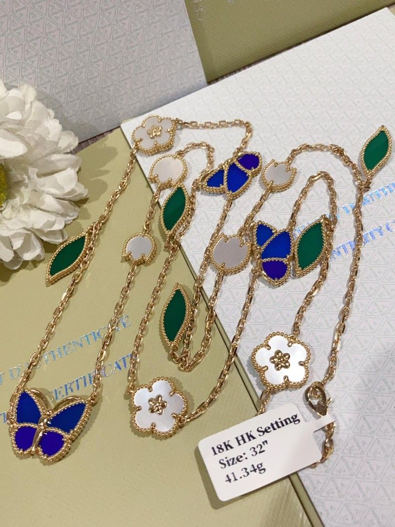 32" vca summer spring collection necklace 18k gold (Category: Necklaces) located in Manila. Submitted by primejewelry (Listing ID 1441853747, Image 1). Description: .