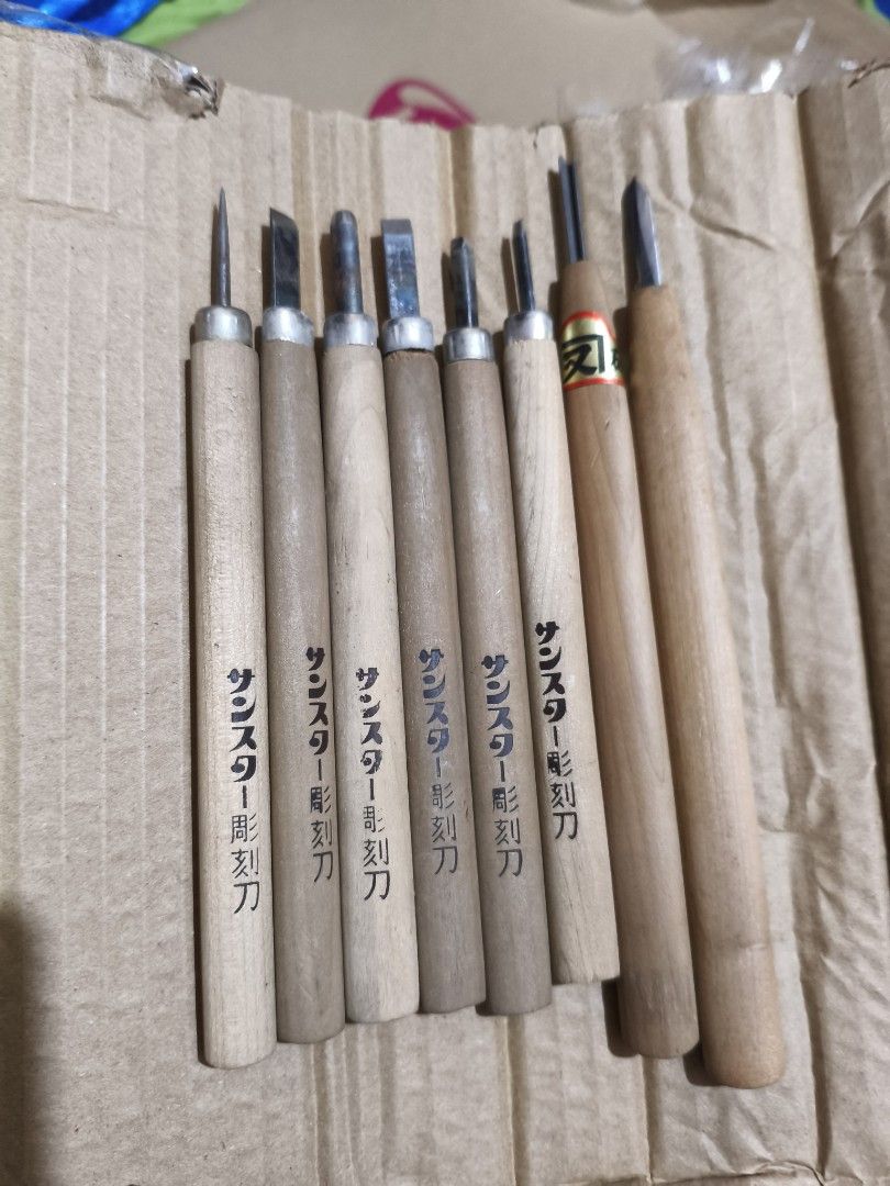 8 pcs set Japan chisels (Category: Construction Tools & Equipment) located in Paranaque City. Submitted by japancollectibles (Listing ID 1441935780, Image 1). Description: Payment first policy Mop: gcash / BPI Shipping : Lalamove and LBC 1st to pay gets the item Location : Paranaque 1st to pay gets the item Battery for size reference 🌸Japan Surplus items collectible 🔴Carefully check each photos 🔴Manage your expectations | AS Is where is 🔴Actu