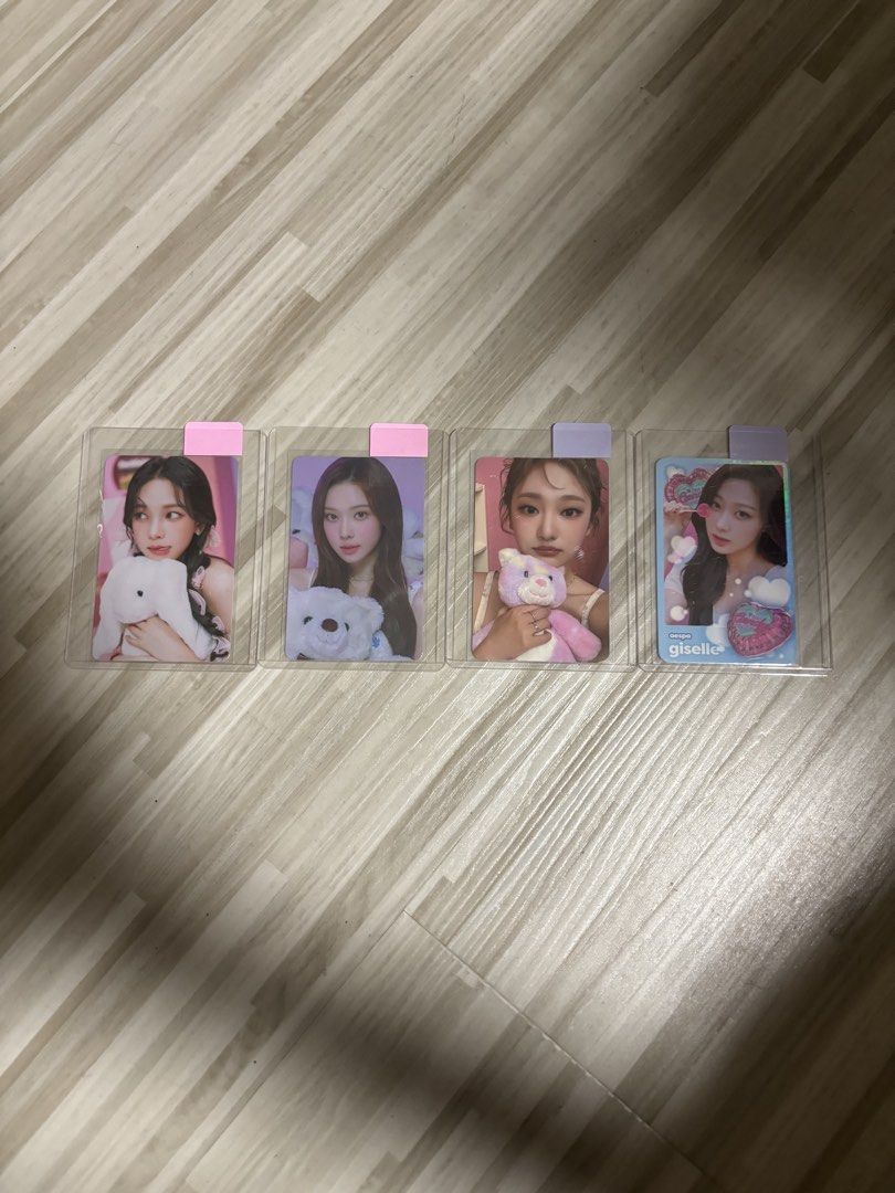 aespa photocards (Category: K-Wave) located in Singapore. Submitted by jeannnn. (Listing ID 1441921933, Image 1). Description: $6|$6 | $4 | $2 +$3.50 smartpac.