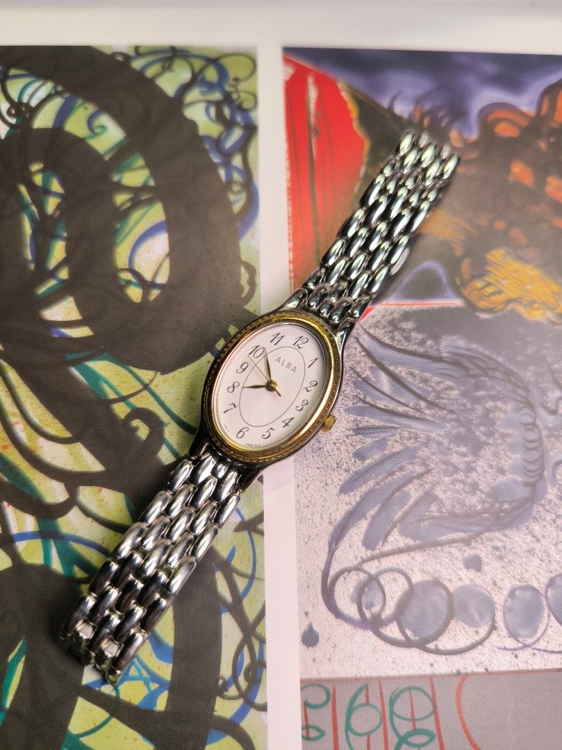 Alba seiko two tone (Category: Women's Watches) located in Pasay City. Submitted by cassiuss (Listing ID 1441917999, Image 1). Description: for small wrist only, no issues.