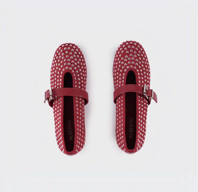 Alberto Fey Studded Ballet Flats (Category: Flats & Sandals) located in Caloocan City. Submitted by michdeclutter (Listing ID 1441871250, Image 3). Description: Brand new never used Rfs: bf ordered a wrong size (already bought a new one for my exact size) Size 36 Mop: Gcash only Mod: Lalamove or j&t.