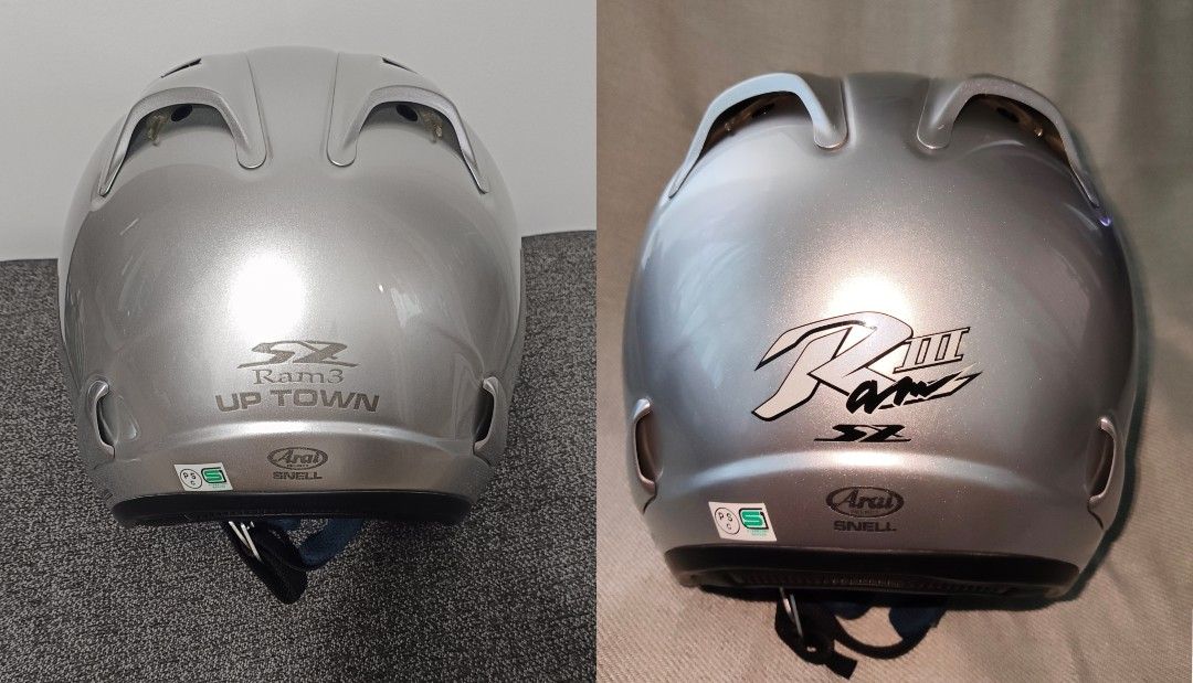 Arai Ram3 Silver Large 59-60 & Arai SZ Ram3 Up Town Large 59-60