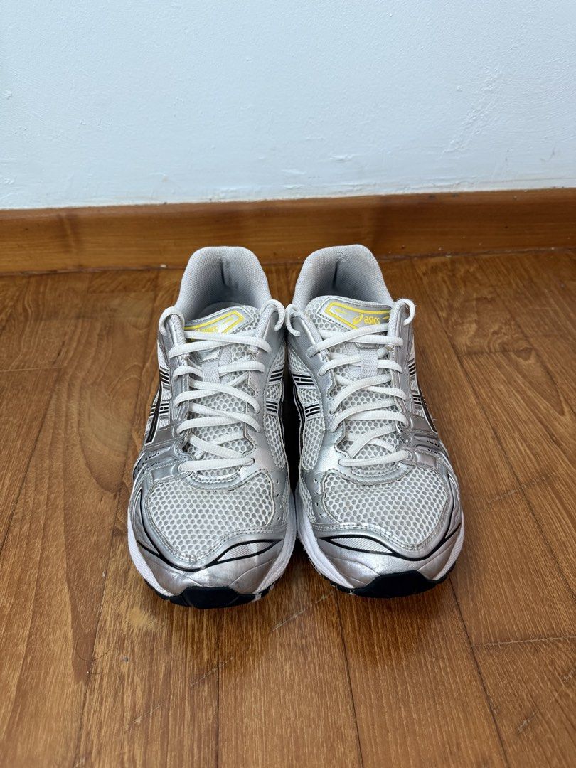 ASICS Gel Kayano 14 White Tai-Chi Yellow (Category: Sneakers) located in Singapore. Submitted by takeityeeezy (Listing ID 1441853752, Image 2). Description: authentic kayano 14s from Outside Store SG overall still in great condition no box as thrown! .