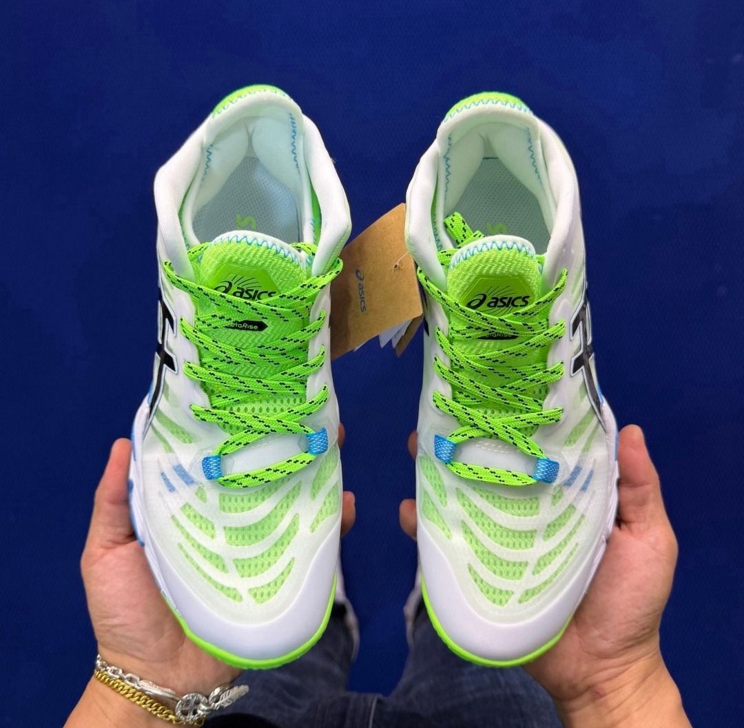 ASICS METARISE Men's Volleyball Shoes (Category: Sneakers) located in Singapore. Submitted by nninaafli24817 (Listing ID 1441798688, Image 3). Description: New authentic in stock Size:36-46 All sizes and colors to choose from Free delivery to home.
