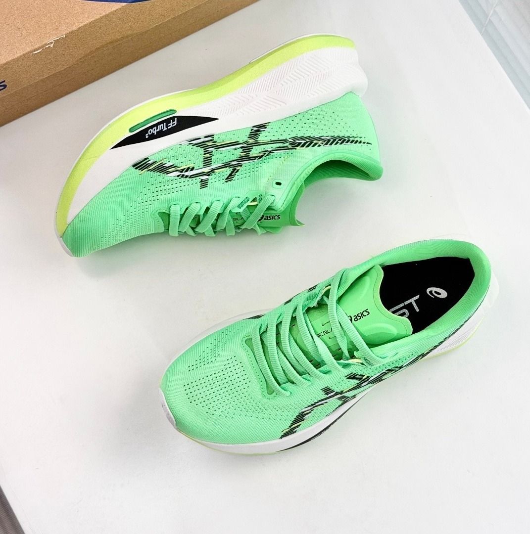 ASICS METASPEED SKY+ Illuminate Green/Black (Category: Sneakers) located in Singapore. Submitted by leizhassak27499 (Listing ID 1441837907, Image 3). Description: Size: EU36-45 True product pictures, real-life captures Pristine brand new condition Entire original gift box set COD possible, no deposit required DM me for other sizes / colors / style.