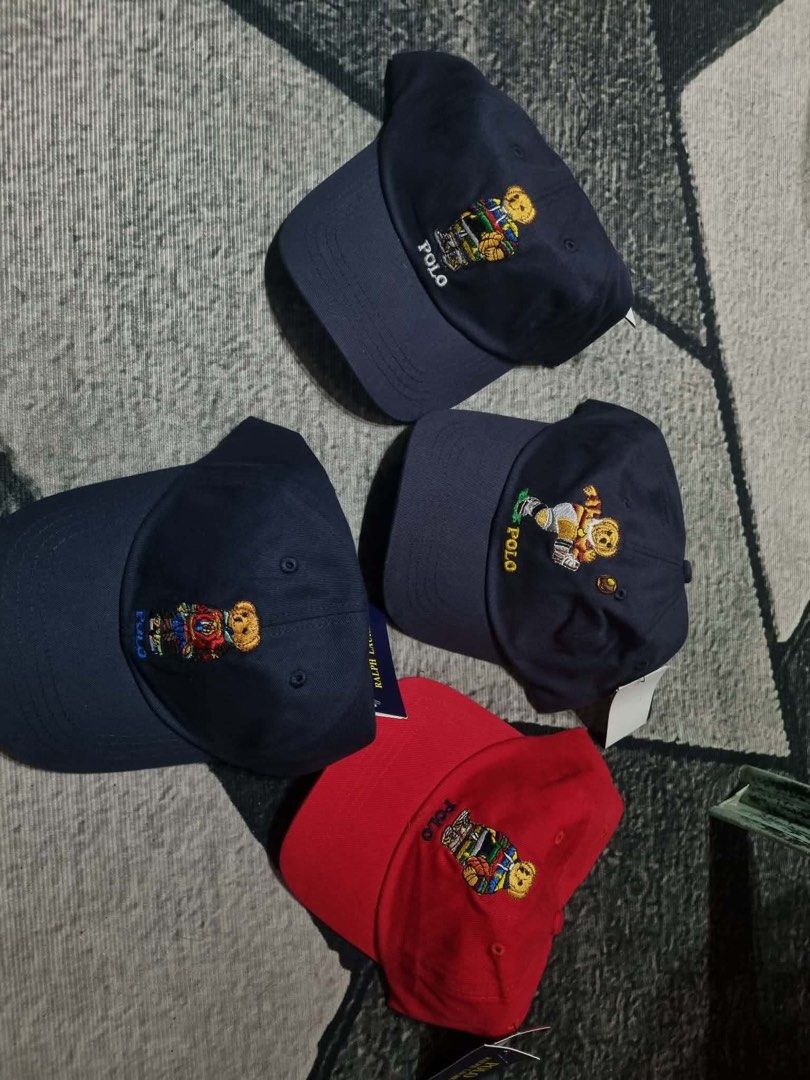 Assorted Caps - Supreme, Polo, Nike, Yankees, LA Dodgers (Category: Caps & Hats) located in Manila. Submitted by yuseff_1819 (Listing ID 1441952963, Image 3). Description: - Supreme 5-panel caps - Polo Ralph Lauren caps with iconic bear logo - Nike Air Max caps - Sports team caps: New York Yankees, LA Dodgers - Wide variety of colors and styles available - Please check photos for specific details of each cap.