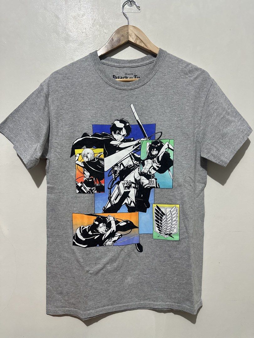 Attack on Titan season 3 shirt (Category: Tshirts & Polo Shirts ) located in Sarrat. Submitted by villtage (Listing ID 1441949686, Image 1). Description: AOT season 3 with solid backprint -washed and ready to wear -No issues -Excellent - size M (19.5x27.5 Dimes).