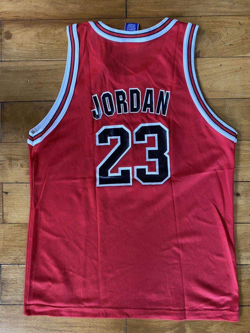 Authentic Champion Michael Jordan Bulls Jersey (Category: Activewear) located in Pasig City. Submitted by tidyupmama (Listing ID 1441815432, Image 2). Description: Please check photos for details and measurements. .