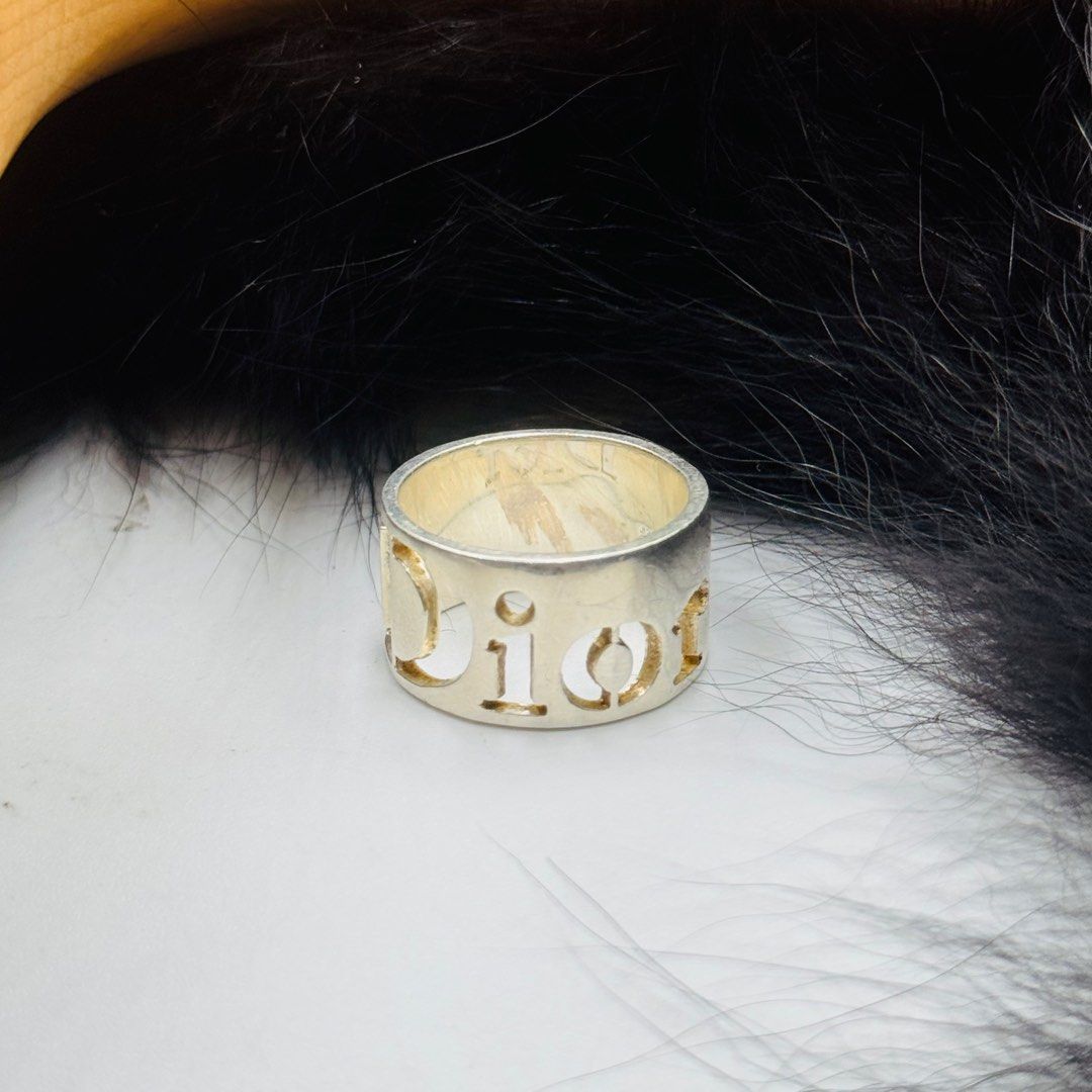 Authentic Christian Dior Logo Ring in Sterling 925 Silver (Category: Rings) located in Baguio. Submitted by paatttyyyy (Listing ID 1441911138, Image 1). Description: Authentic Christian Dior Logo Ring in Sterling 925 Silver Size 6 Guaranteed Authentic 💯.