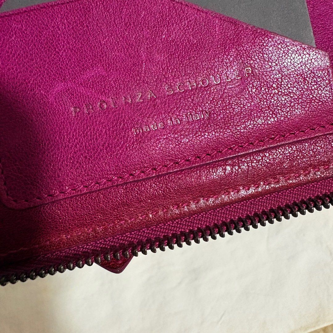 Authentic Proenza Schouler PS1 Genuine Leather Long Walletthentic (Category: Wallets & Card holders) located in Binangonan. Submitted by makoleksyon (Listing ID 1441891237, Image 3). Description: Excellent condition Like new No flaws Size: H-4.5 x W-7.5 inches Comes with authenticity card Bought in Japan 💯% Authentic Money back guarantee .