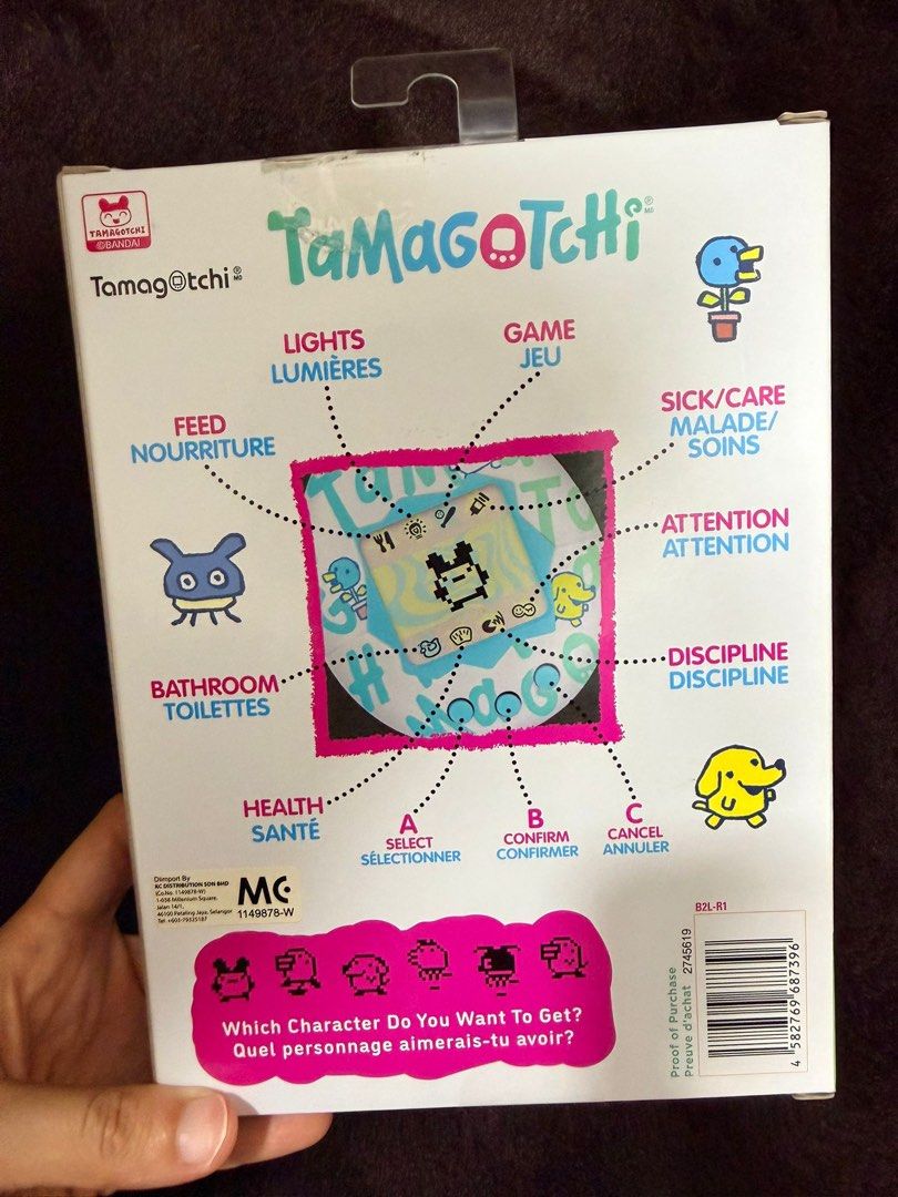 Bandai Tamagotchi Gen 2 Virtual Pet (Category: Interactive Toys) located in Singapore. Submitted by wisedeer.e17e2f (Listing ID 1441937895, Image 2). Description: - Gen 2 Tamagotchi Virtual Pet - Classic Hatch, Feed, Grow Gameplay - Comes in Original Packaging - Ideal for Collectors & Retro Toy Enthusiasts - Bandai Namco Product.