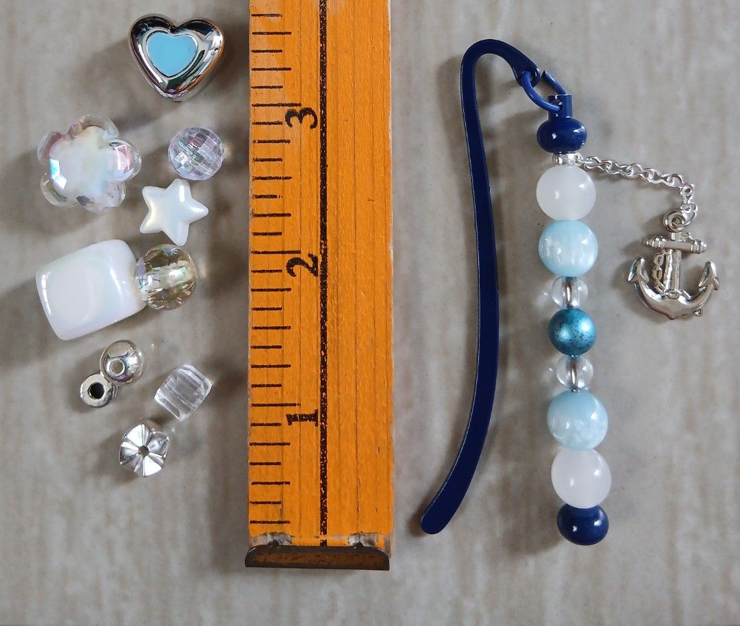BEADABLE METAL BOOKMARK WITH SPARE BEADS SET (Category: Handmade Craft) located in Cavite. Submitted by jiearah.online.shop (Listing ID 1441790983, Image 1). Description: BEADABLE METAL BOOKMARK WITH SPARE BEADS SET Materials/Beads used are all international beads ( mix of resin, metal, acrylic and wood ) Selling as SET (Bookmark + Extra Beads) Price : Php 180 +sf (Shipping Fee NOT INCLUDED. Wala pong free shipping) Mode of Payment : GCASH or Pay