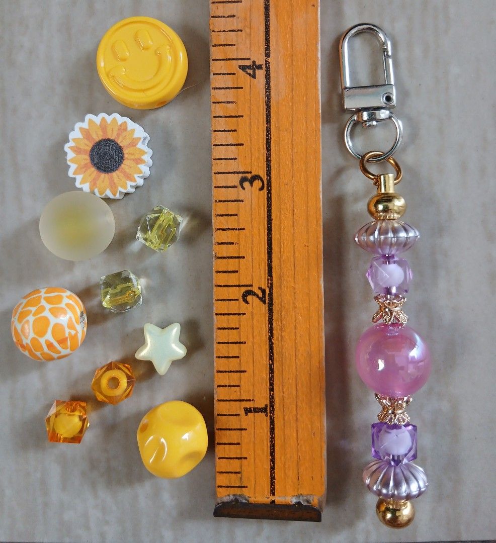 BEADABLE METAL KEYCHAIN WITH SPARE BEADS SET (Category: Handmade Craft) located in Cavite. Submitted by jiearah.online.shop (Listing ID 1441794152, Image 1). Description: BEADABLE METAL KEYCHAIN WITH SPARE BEADS INCLUDED SET Materials/Beads used are all international beads ( mix of resin, metal, acrylic and wood ) Selling as SET (Keychain + Extra Beads) Price : Php 180 +sf (Shipping Fee NOT INCLUDED. Wala pong free shipping) Mode of Payment : GCA