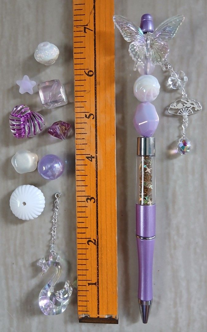 BEADABLE SHAKER PEN WITH SPARE BEADS SET ( Purple White ) (Category: Craft Supplies & Tools) located in Cavite. Submitted by jiearah.online.shop (Listing ID 1441814749, Image 1). Description: BEADABLE SHAKER PEN WITH SPARE BEADS INCLUDED SET Materials/Beads used are all international beads ( mix of resin, metal, acrylic and wood ) Selling as SET (Pen + Extra Beads) Price : Php 180 +sf (Shipping Fee NOT INCLUDED. Wala pong free shipping) Mode of P