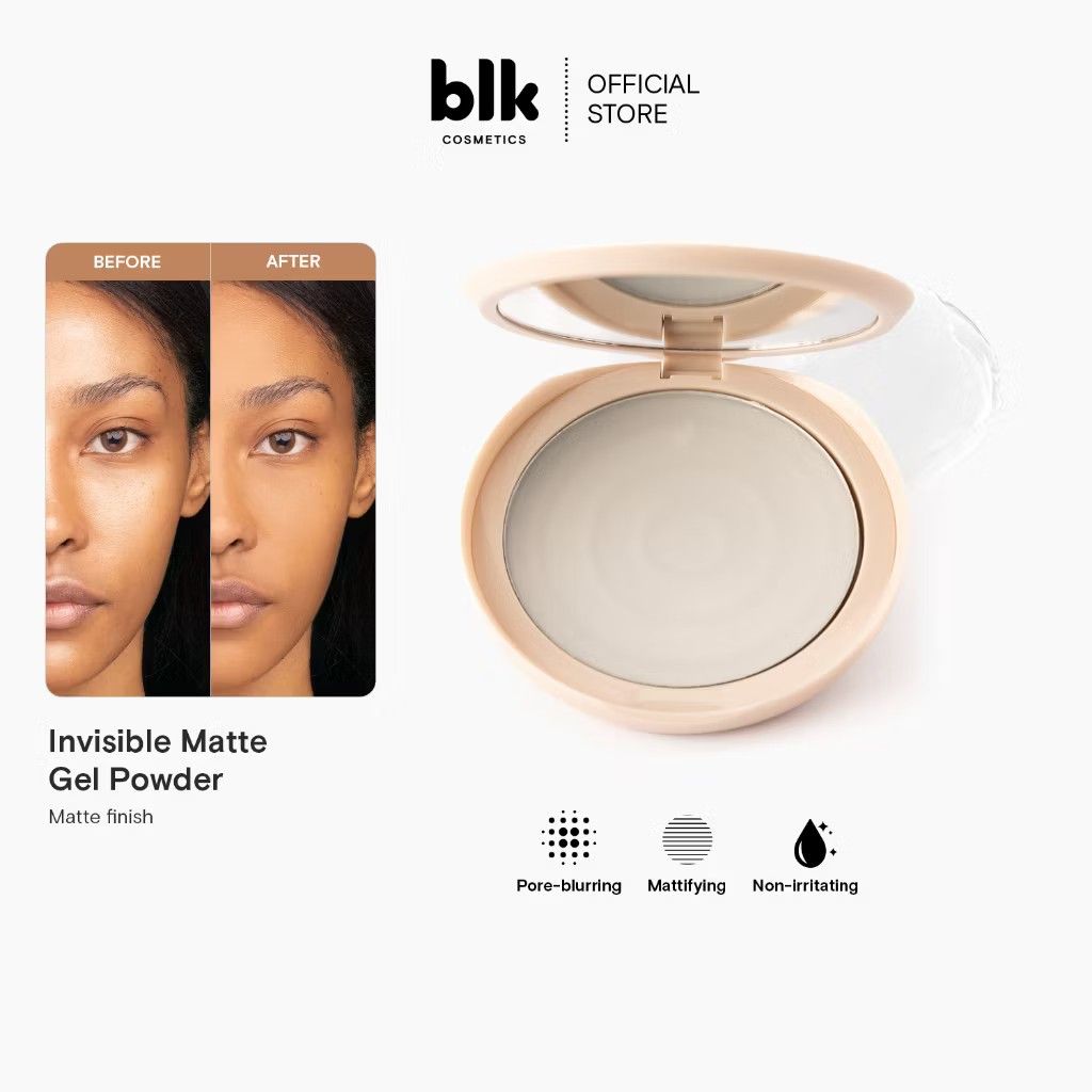 blk cosmetics Invisible Matte Gel Powder (Category: Makeup) located in Los Banos. Submitted by donnaalbay47990 (Listing ID 1441871533, Image 3). Description: - Mattifies and blurs pores for a smooth, poreless finish. - Leaves skin looking fresh and matte. - Suitable for all skin tones and types. - Vegan and cruelty-free formula..